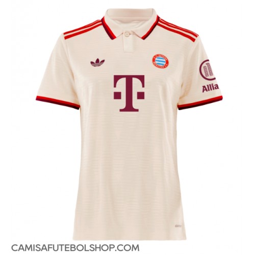 Camisa de time de futebol Bayern Munich Replicas 3º Equipamento Feminina 2024-25 Manga Curta